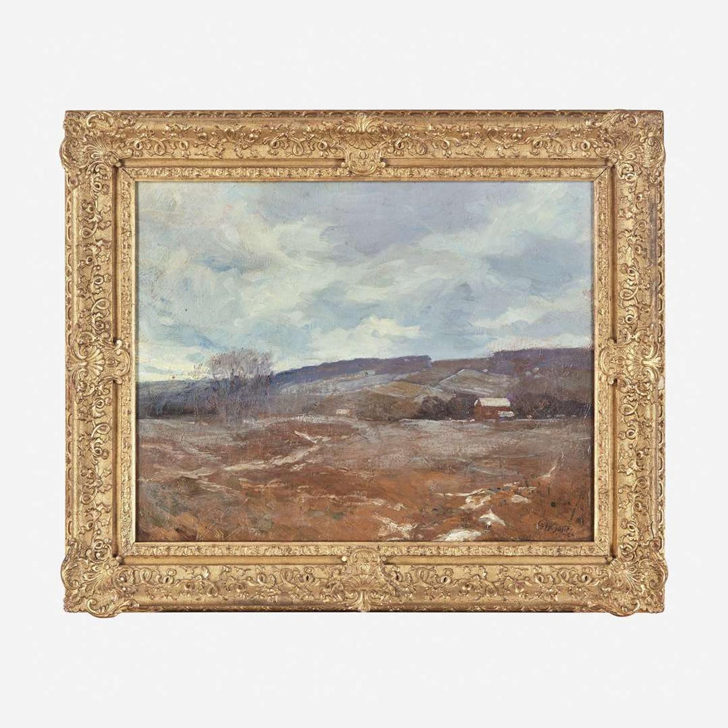 George William Sotter (American, 1879-1953) Melting Snow (Bucks County Landscape)