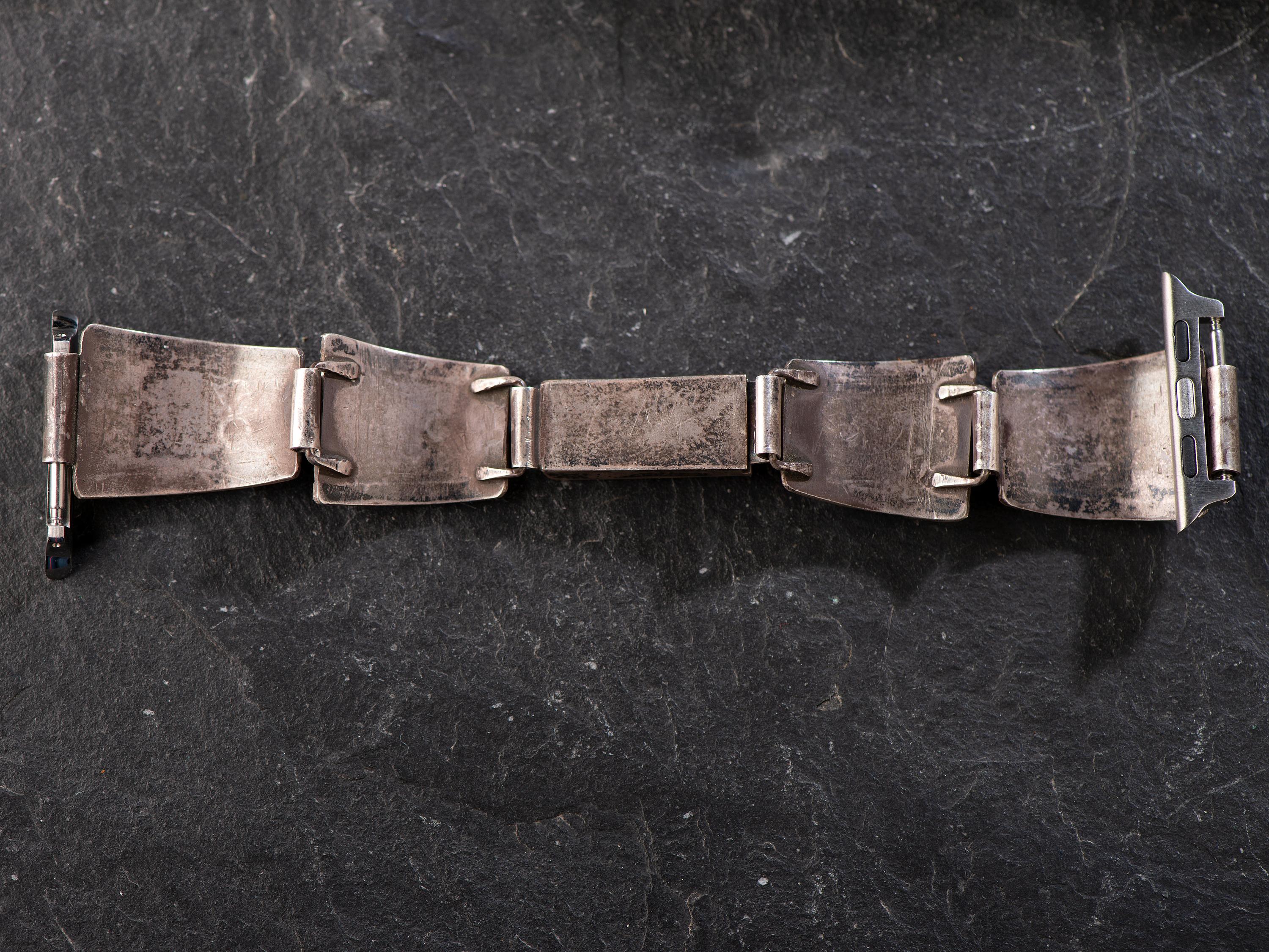 Navajo Silver and Turquoise Watch Band