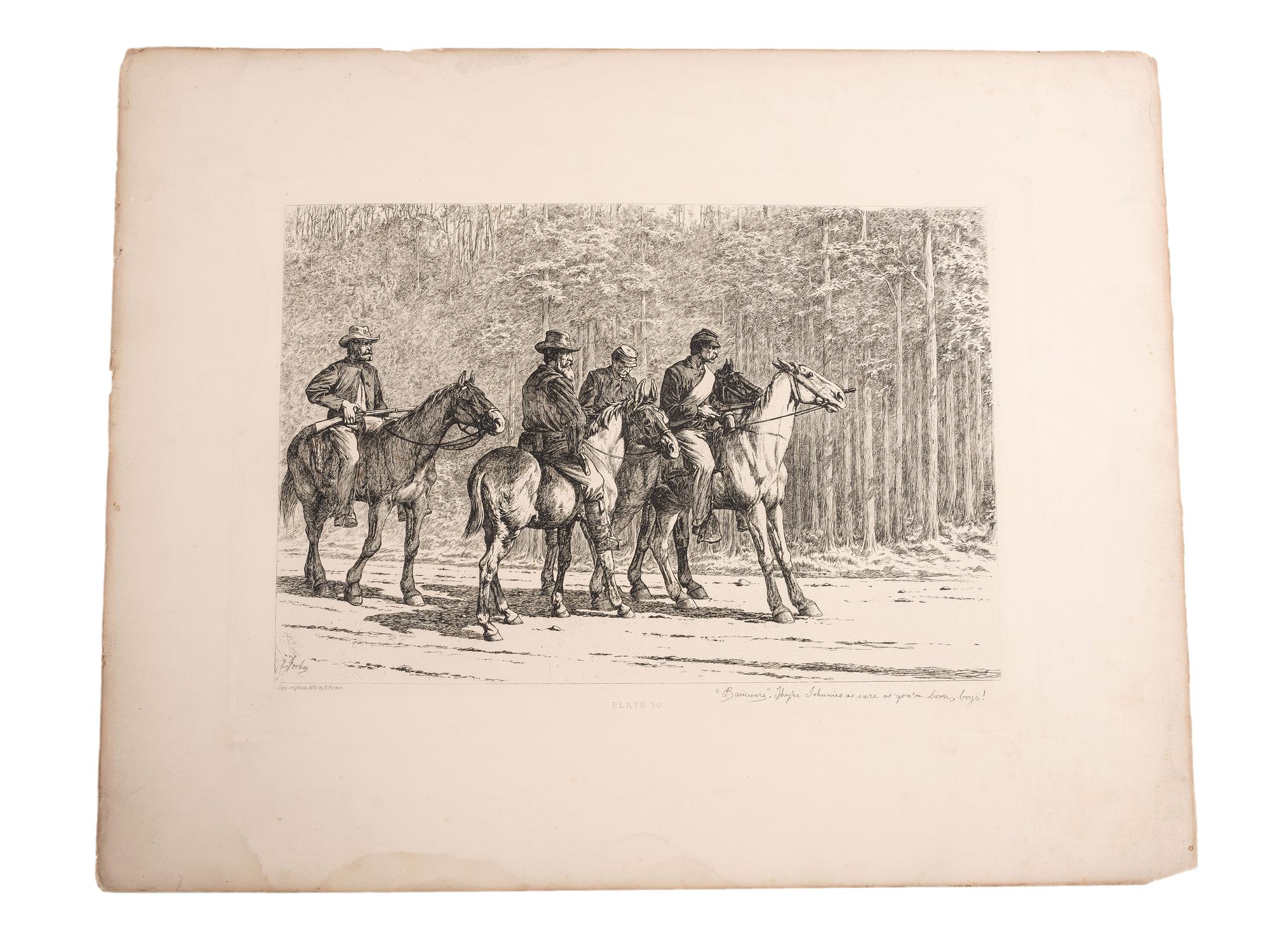 [CIVIL WAR - ART]. FORBES, Edwin (1839-1895). Life Studies of the Great Army. New York, [1876].