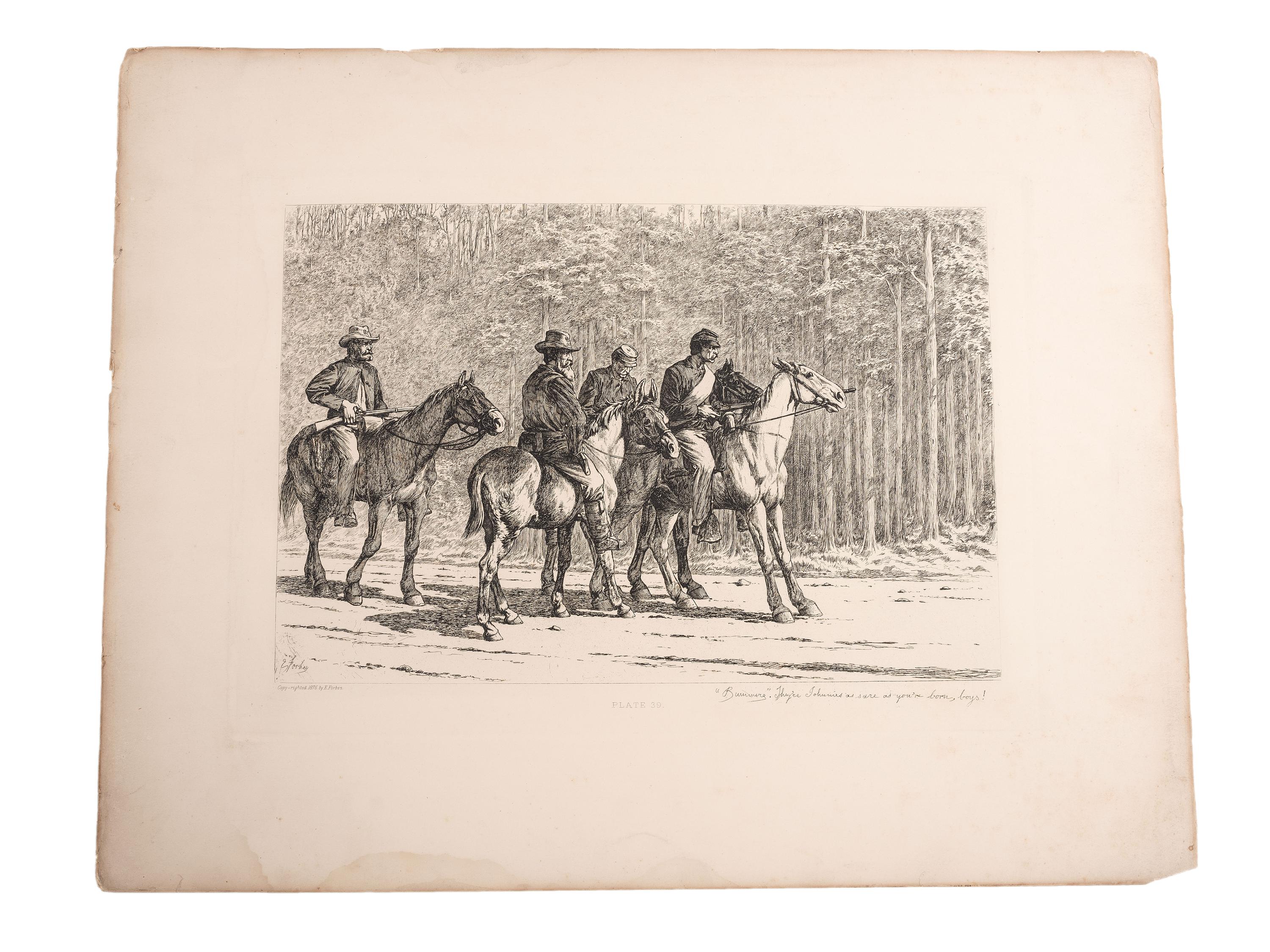 [CIVIL WAR - ART]. FORBES, Edwin (1839-1895). Life Studies of the Great Army. New York, [1876].