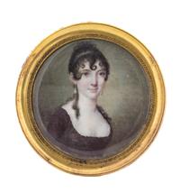 Jean Urbain Guerin, (French, 1760-1836), Portrait Miniature of Baroness Falkenstyn