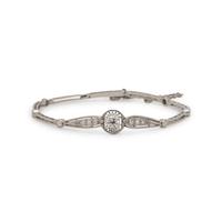 PLATINUM AND DIAMOND BRACELET