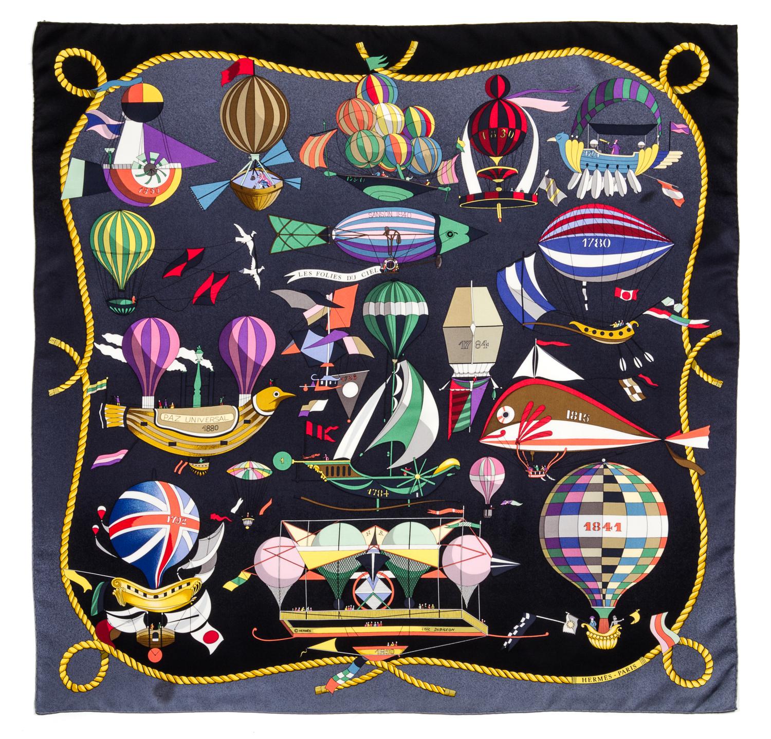 An Hermes 90cm Silk Scarf, 36"x36".