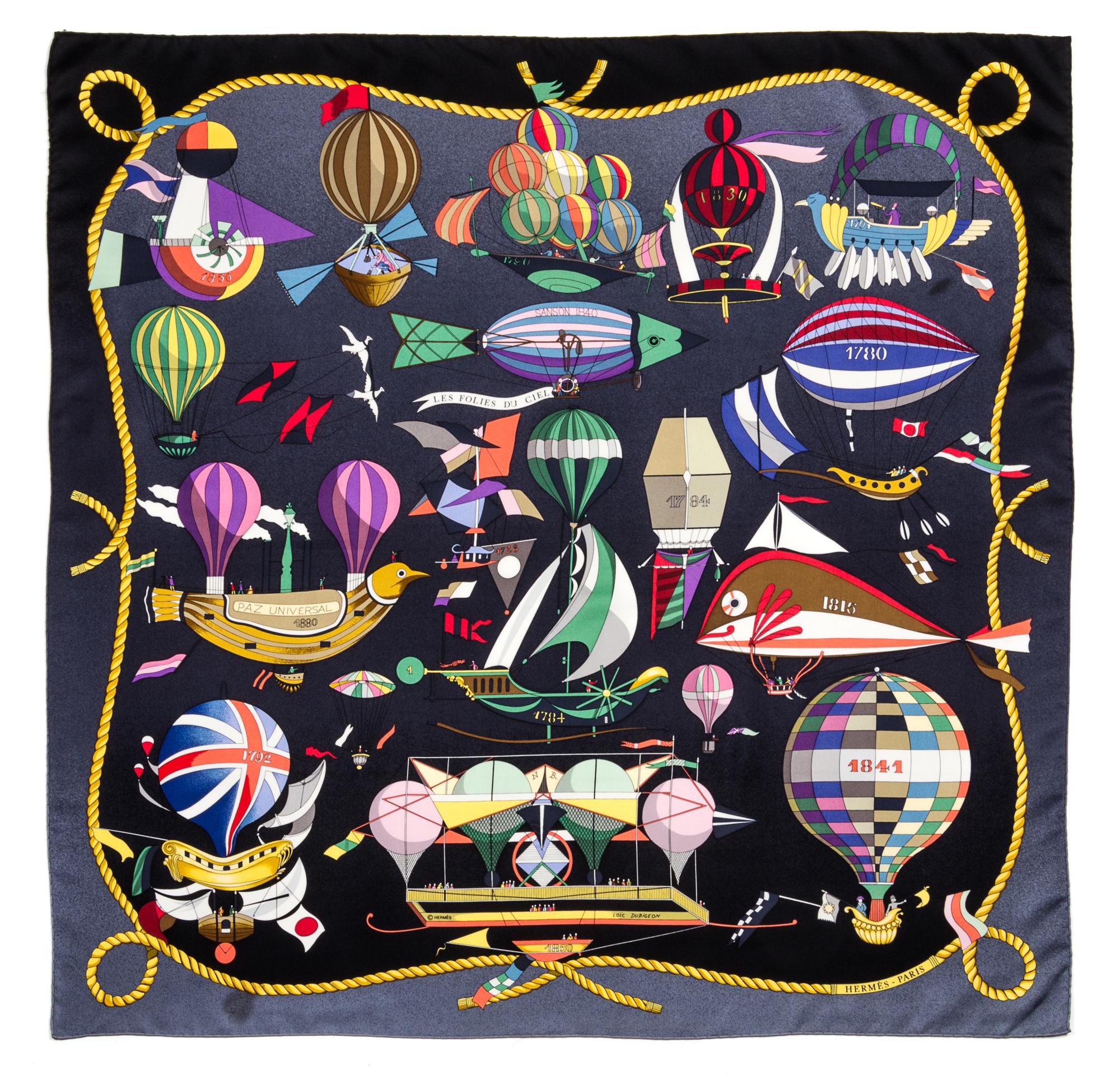 An Hermes 90cm Silk Scarf, 36"x36".