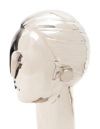 An Art Deco Style Nickel-Plated Bust