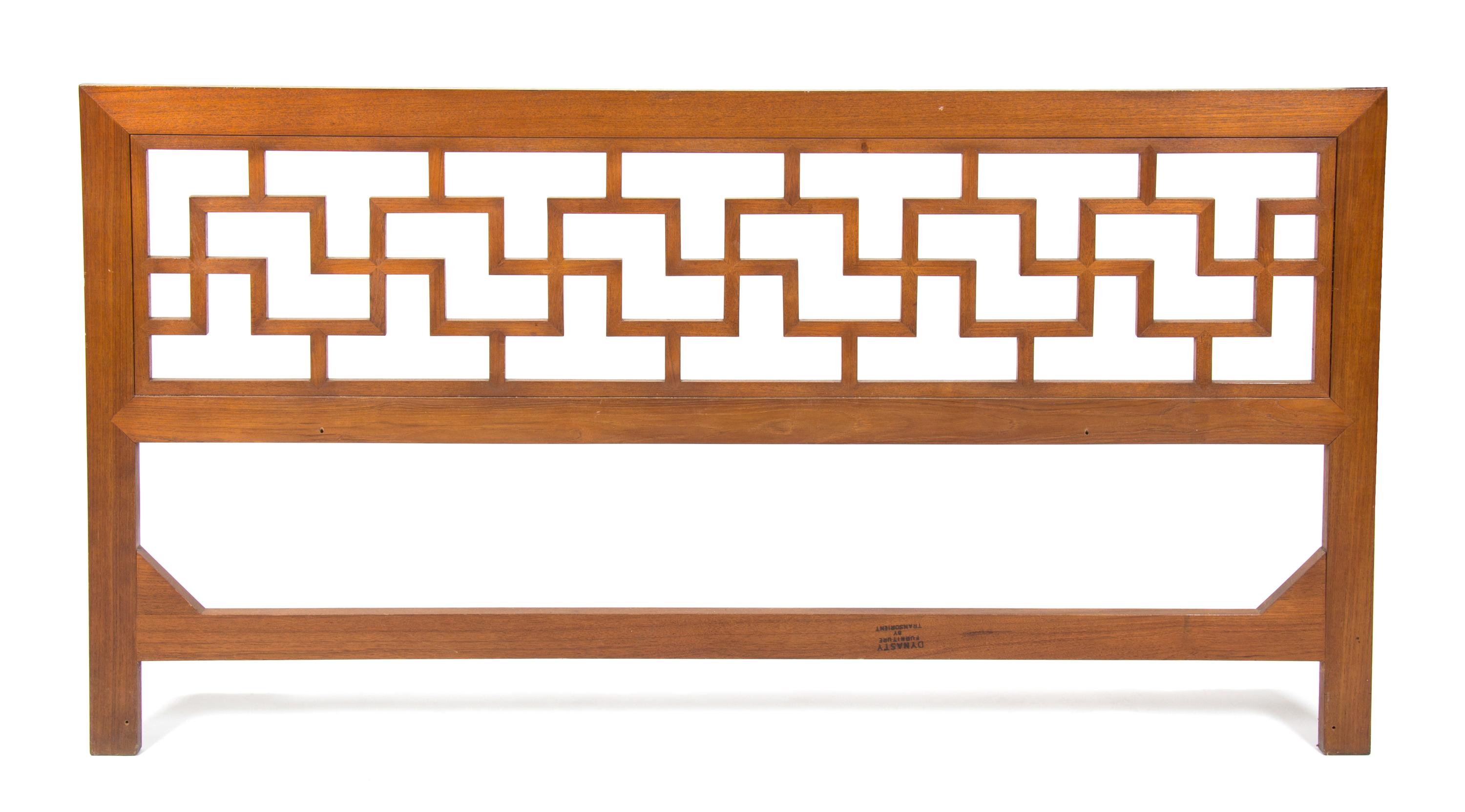A Danish Modern Teak Headboard Height 42 x width 80 inches. — 20TH CENTURY