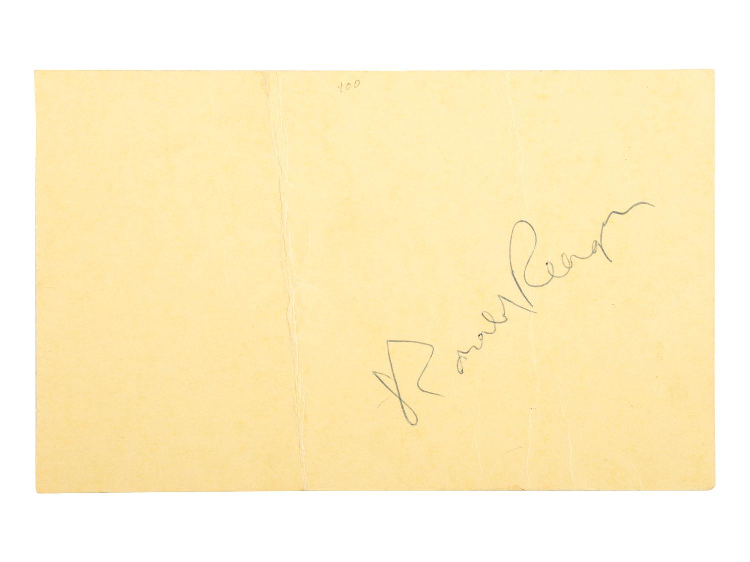 [POLITICS IN AMERICA]. A group of presidential signatures including Rutherford B. HAYES, Lyndon B. JOHNSON, Ronald REAGAN, and George H.W. BUSH.