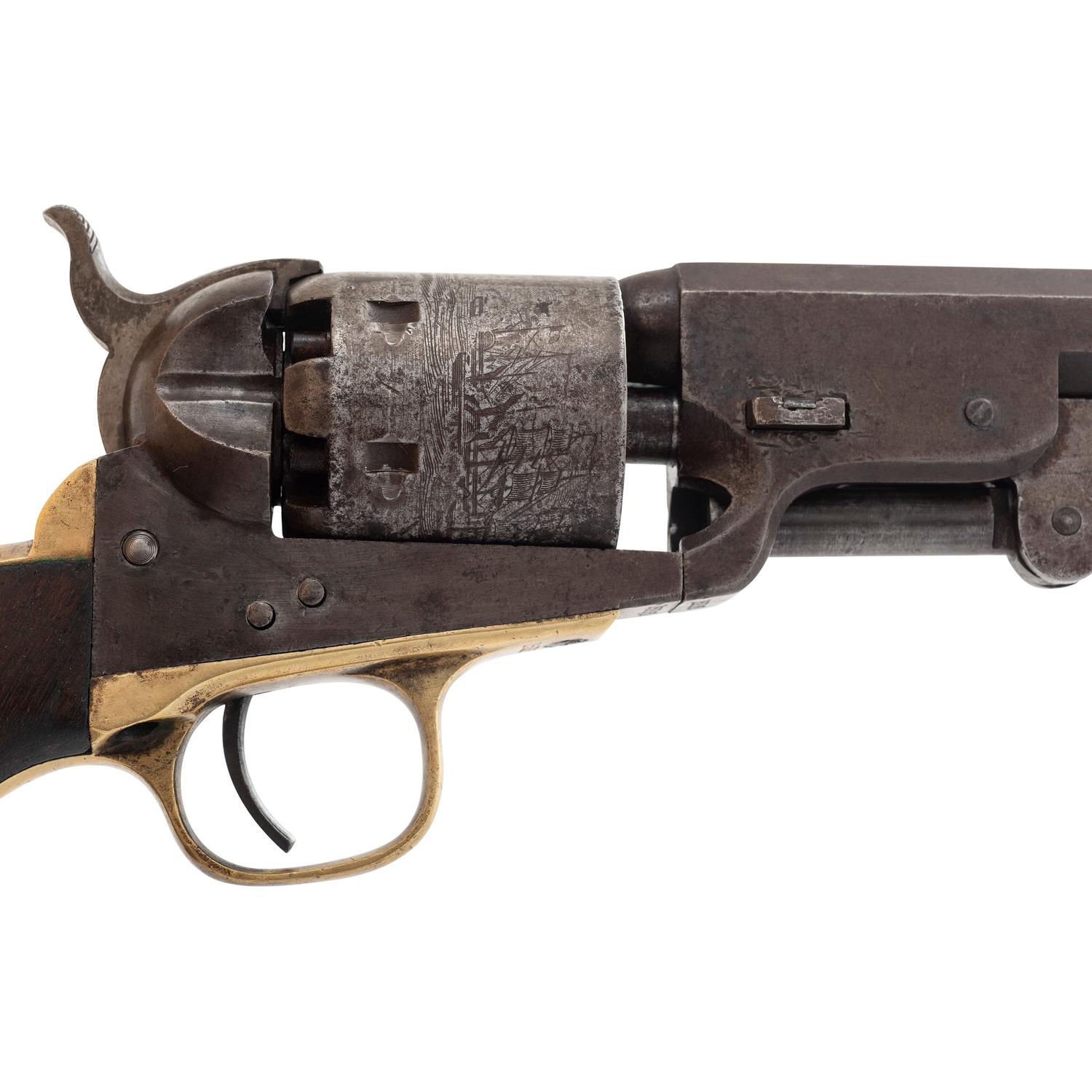 Colt Model 1851 Navy Revolver Inscribed to B.J. Van Valkenburg - 21st Wisconsin Infantry
