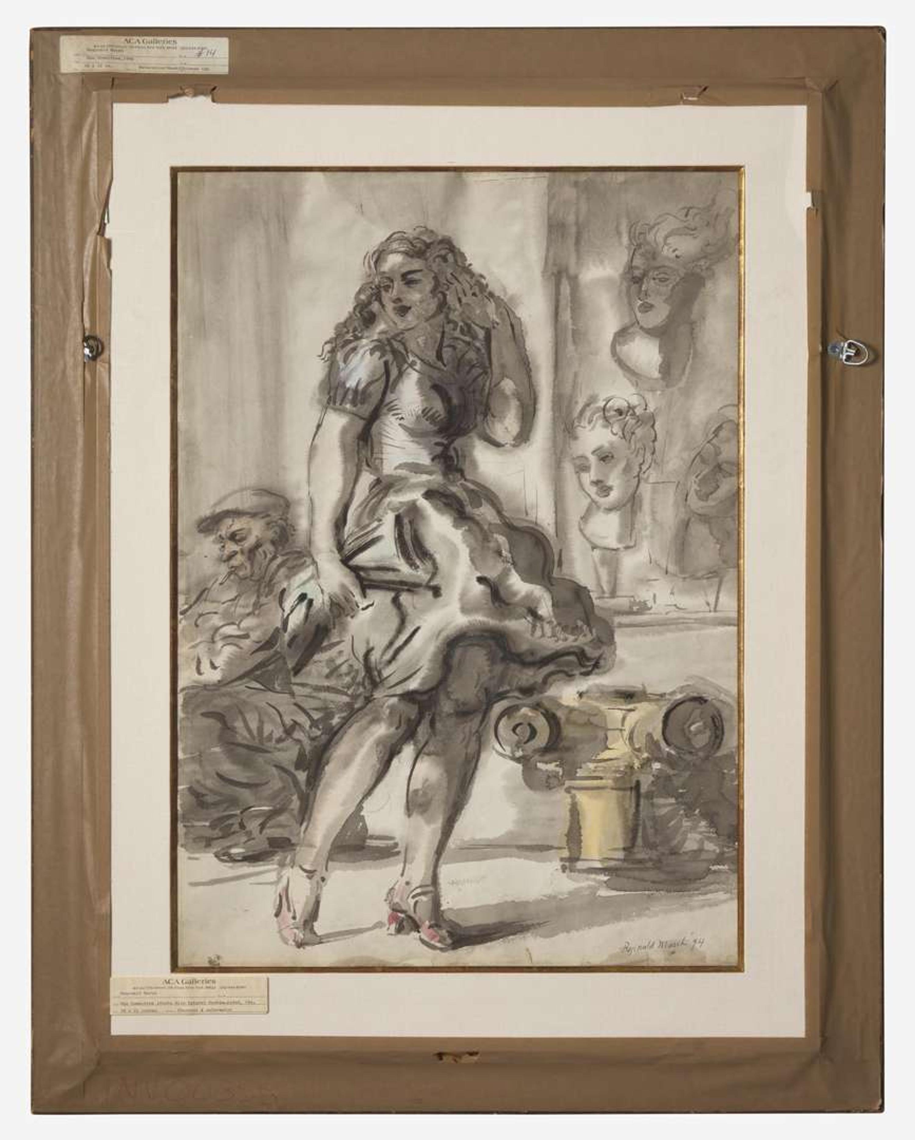 Reginald Marsh (American, 1898-1954) - Uno Committee (Picks Site Estate): A Double-Sided Work