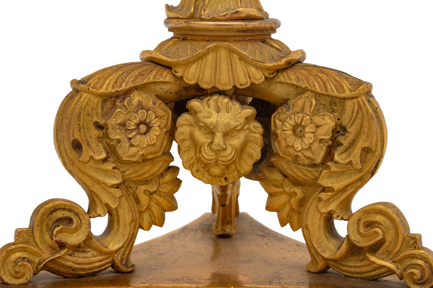 A Louis Philippe Gilt Bronze Four-Light Candelabrum