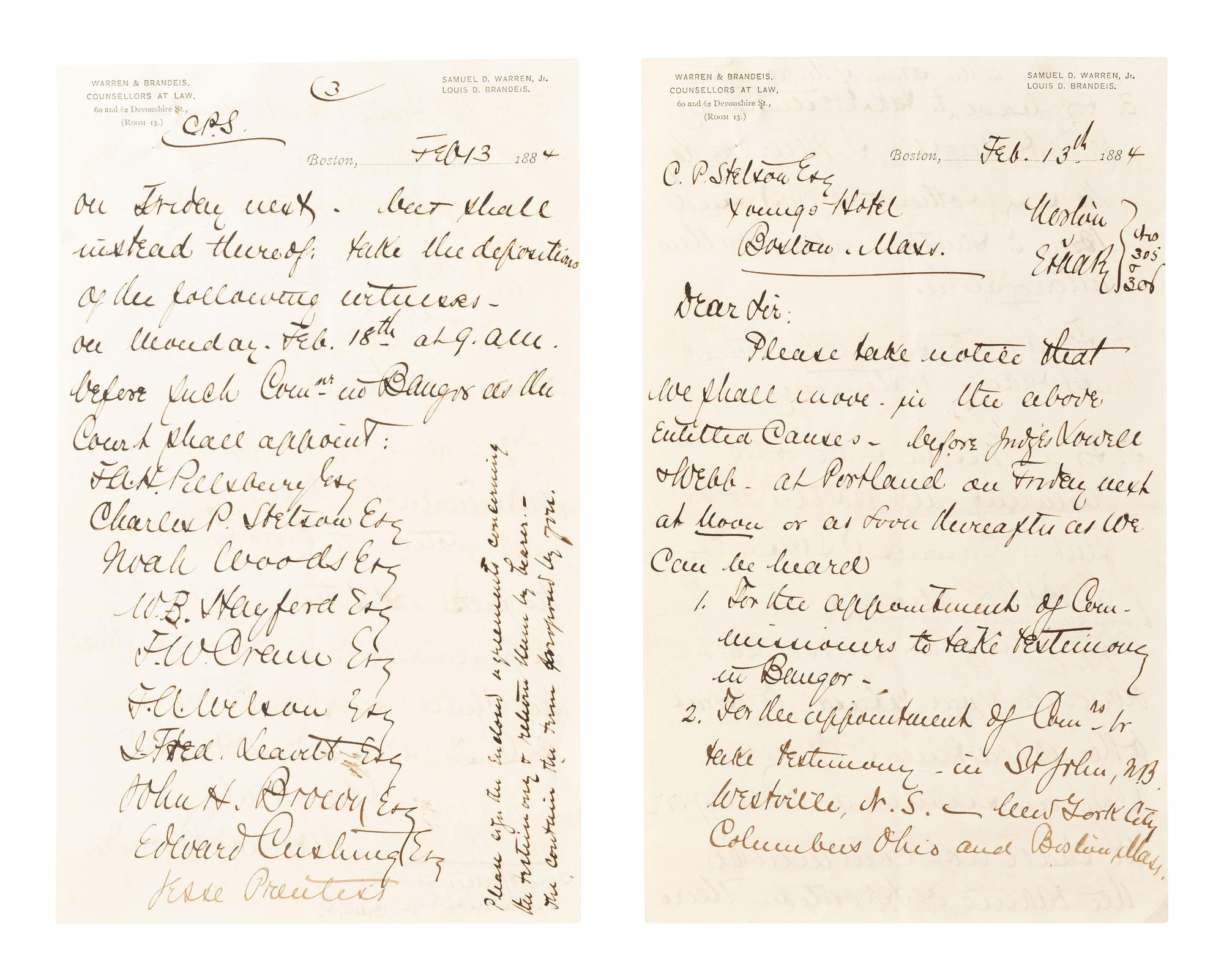 [LAW]. Autographs and documents related to prominent jurists, including: