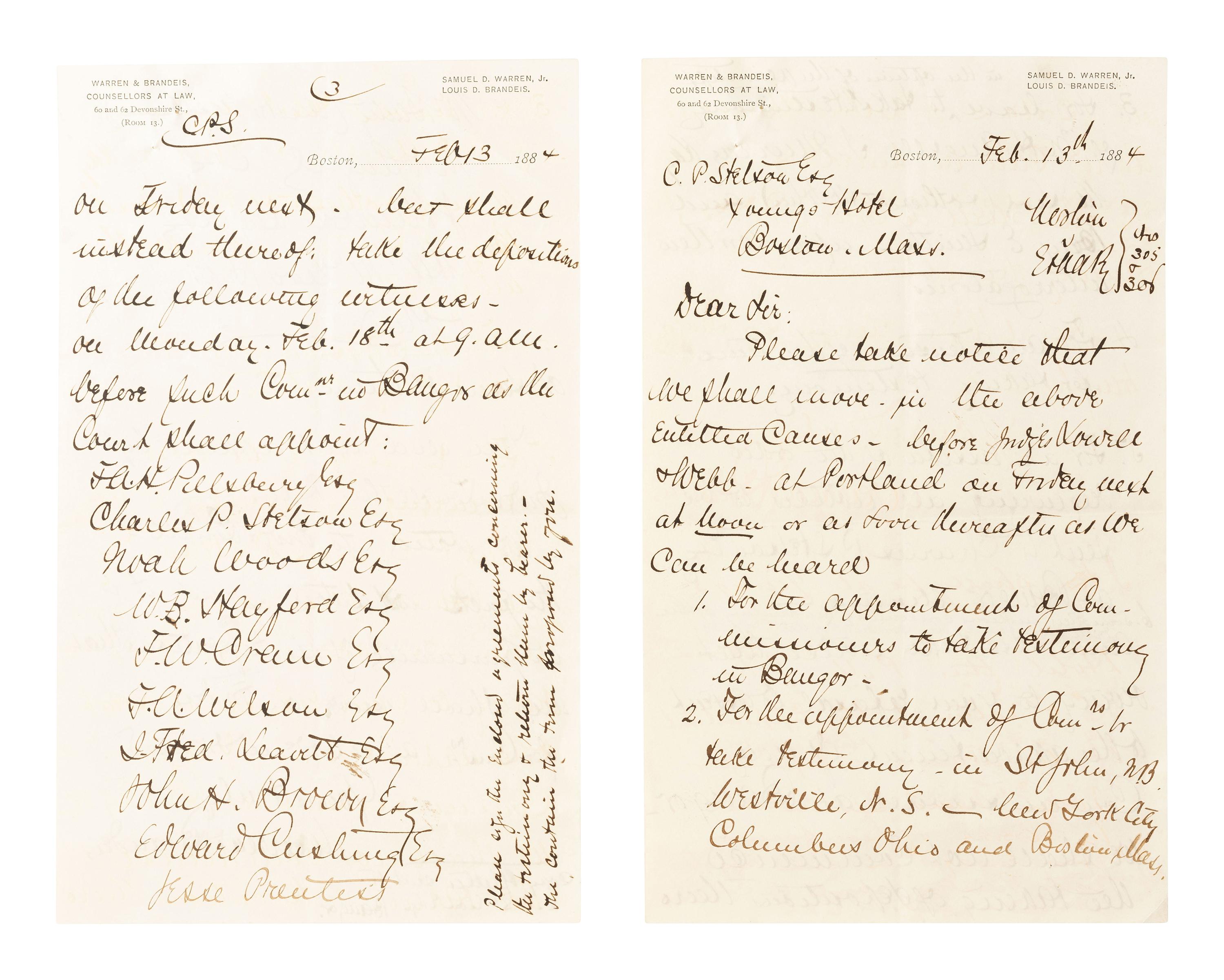 [LAW]. Autographs and documents related to prominent jurists, including: