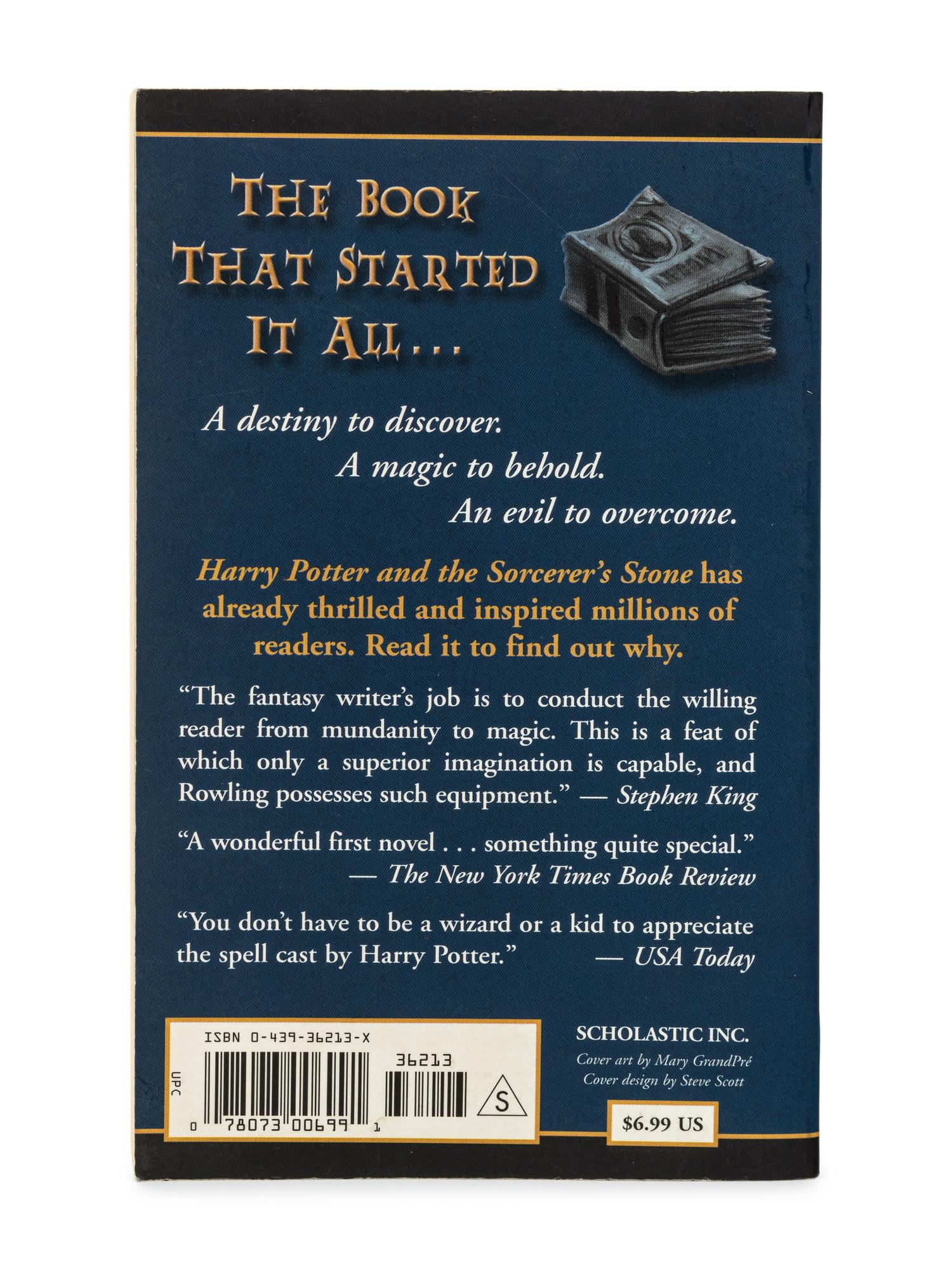 (Books) ROWLING, J.K. (1965) Harry Potter and the Sorcerers Stone . New York: Scholastic, 2001.