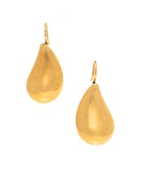 A Pair of 18 Karat Yellow Gold 'Teardrop' Earrings, Elsa Peretti for Tiffany & Co.,