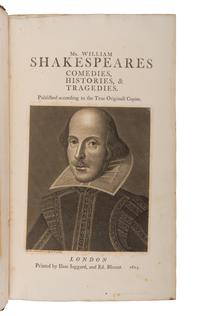 SHAKESPEARE, William (1564-1616). Comedies, Histories, & Tragedies . [London: E. & J. Wright, 1807].
