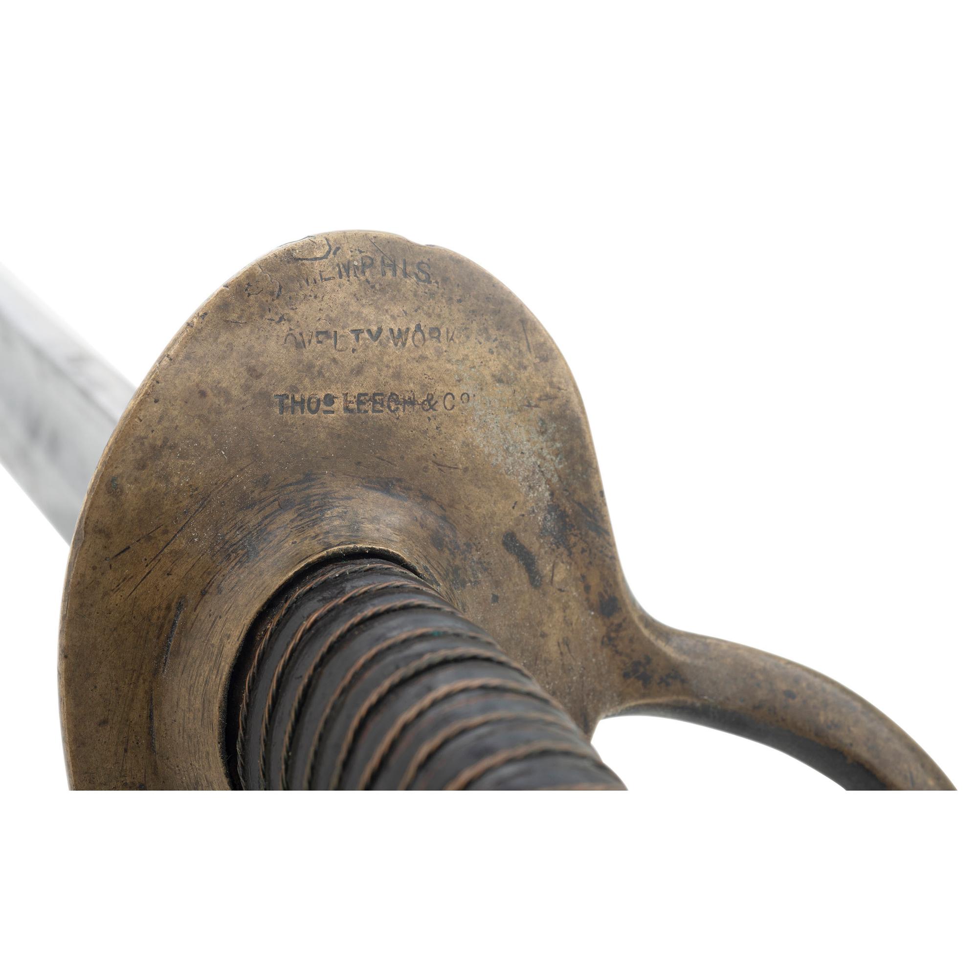 Memphis Novelty Works Thos Leech & Co Marked Enlisted Cavalry Saber