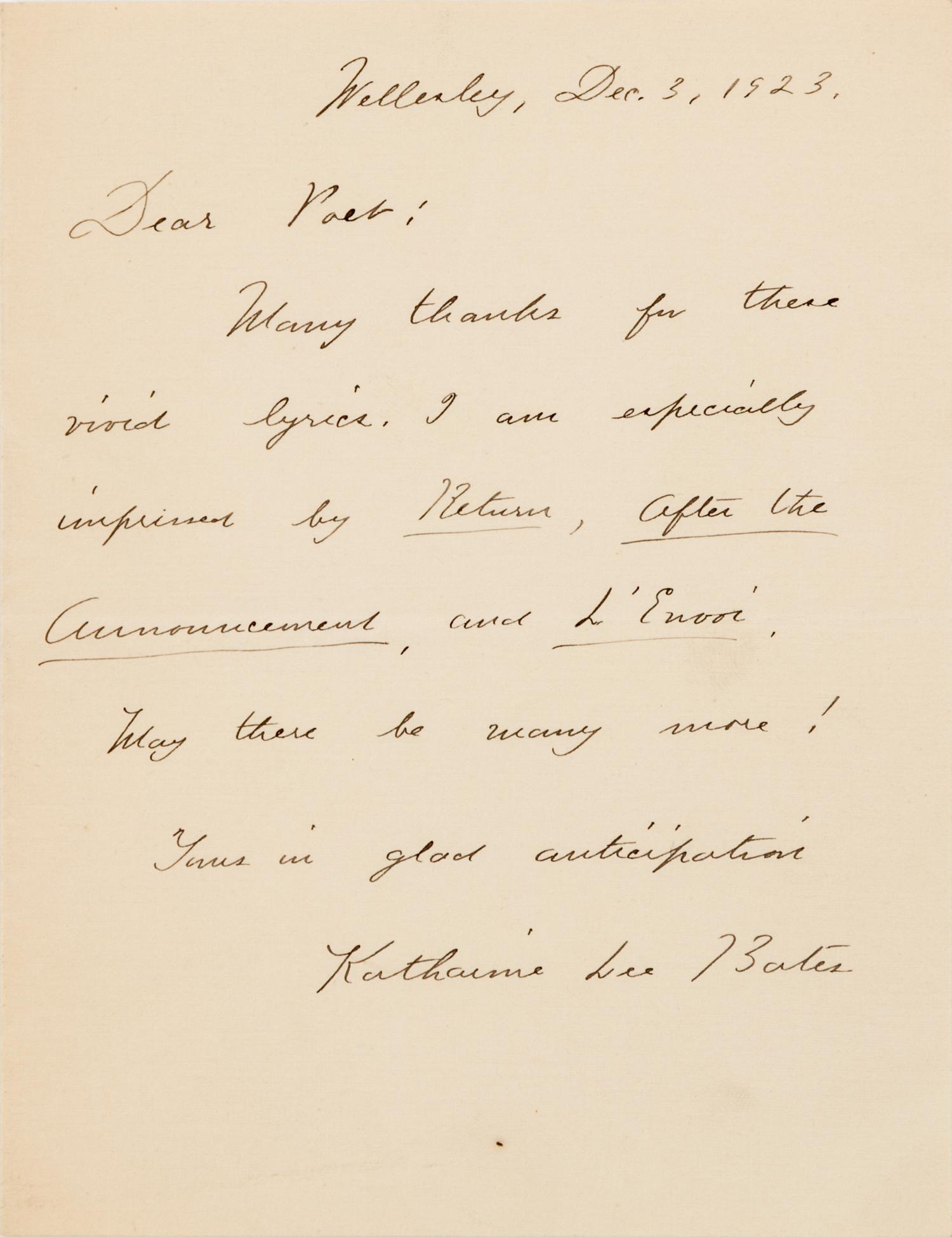 [MUSICIANS - AMERICAN]. A group of 4 manuscripts, comprising: