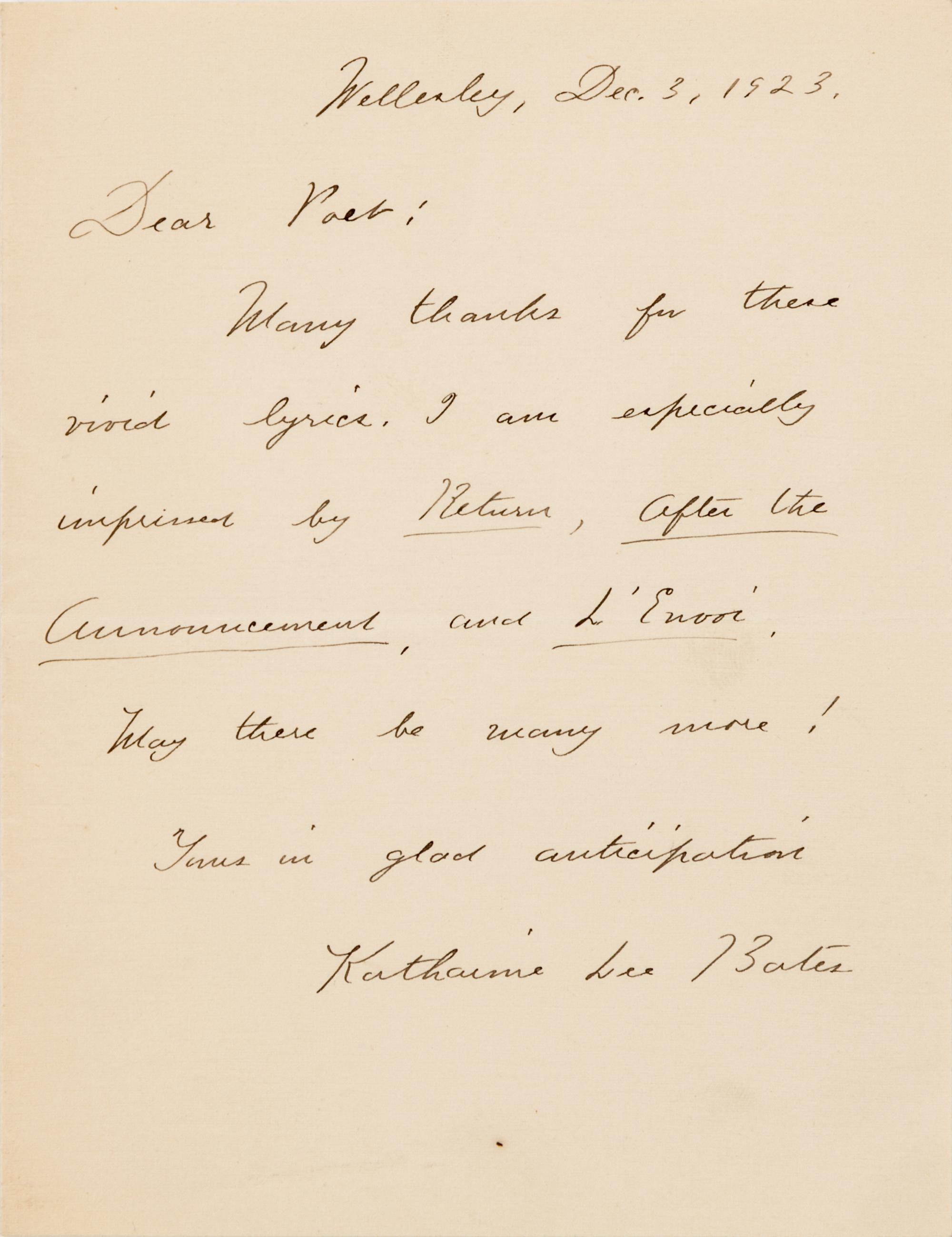 [MUSICIANS - AMERICAN]. A group of 4 manuscripts, comprising: