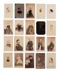 [EARLY PHOTOGRAPHY]. 3 CDV albums containing portraits of ships, soldiers, and civilians.