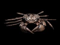 A Japanese Silver Articulated Model of a Crab