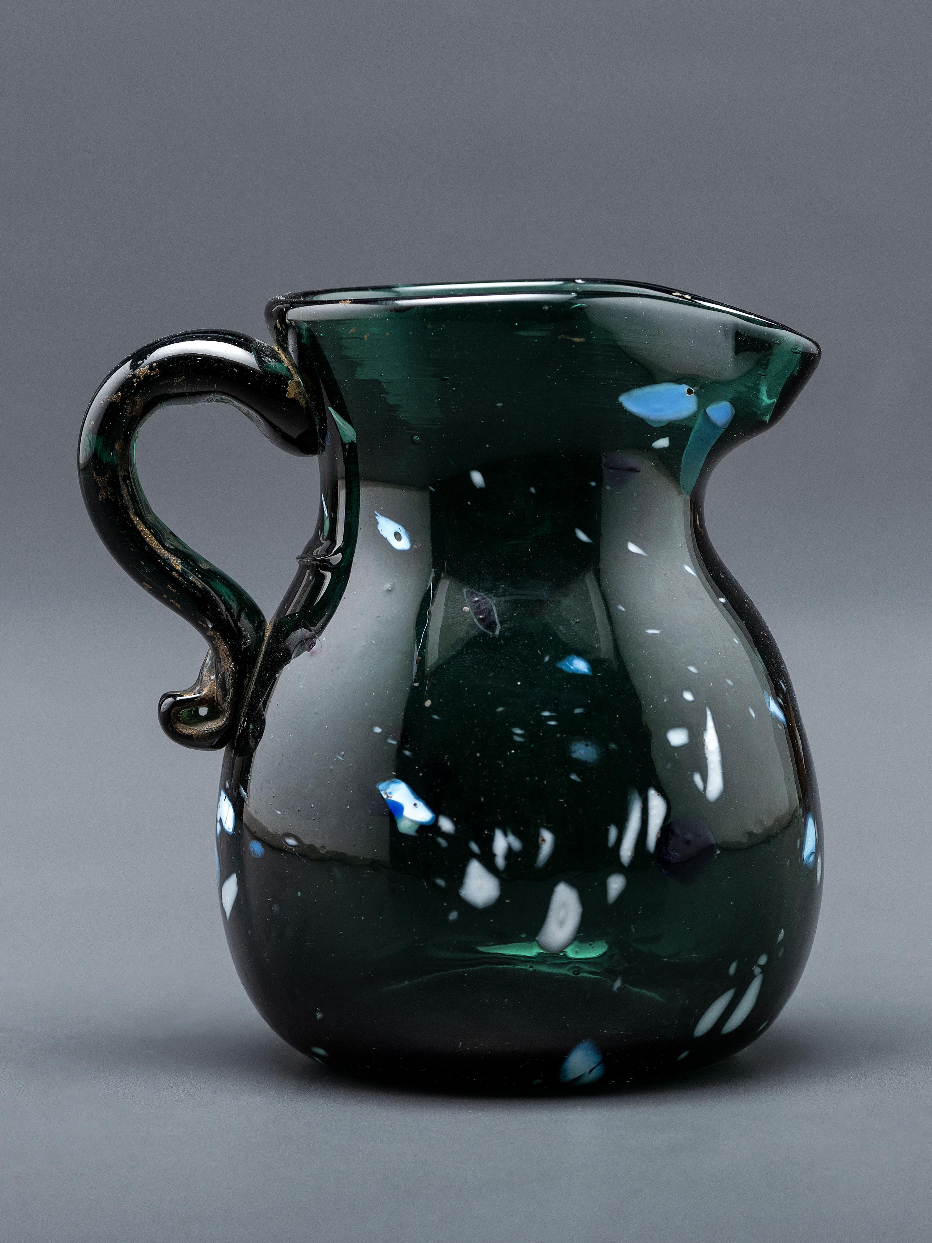 A New York Blown-Glass Pitcher in Green