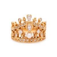 DIAMOND AND CULTURED PEARL RING