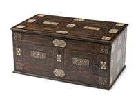 An Italian Inlaid and Ebonized Coffer