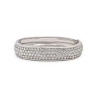 Jose Hess, Diamond and Platinum Bangle Bracelet