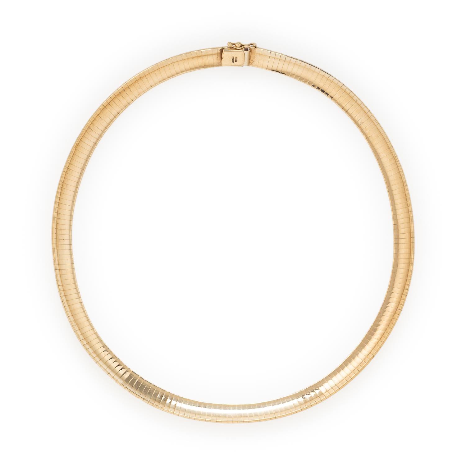 Yellow Gold Omega Chain
