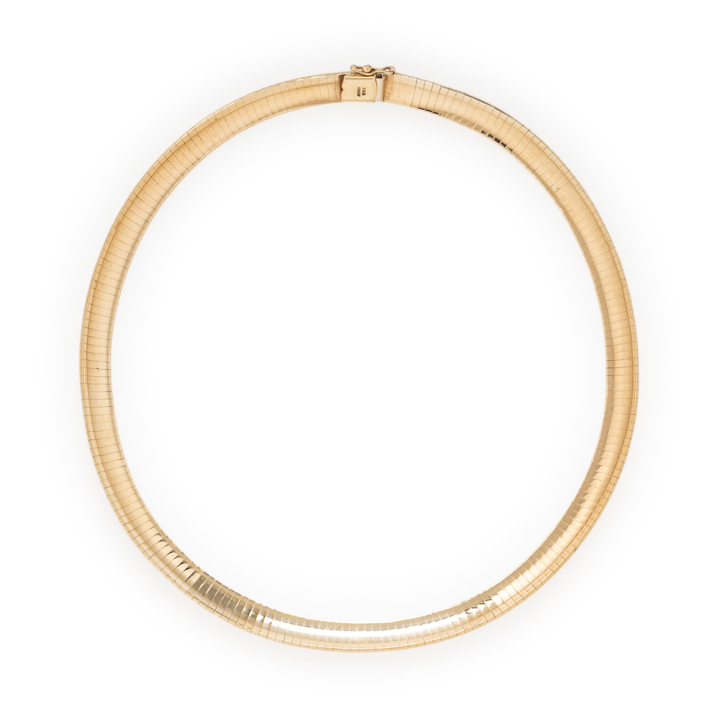 Yellow Gold Omega Chain