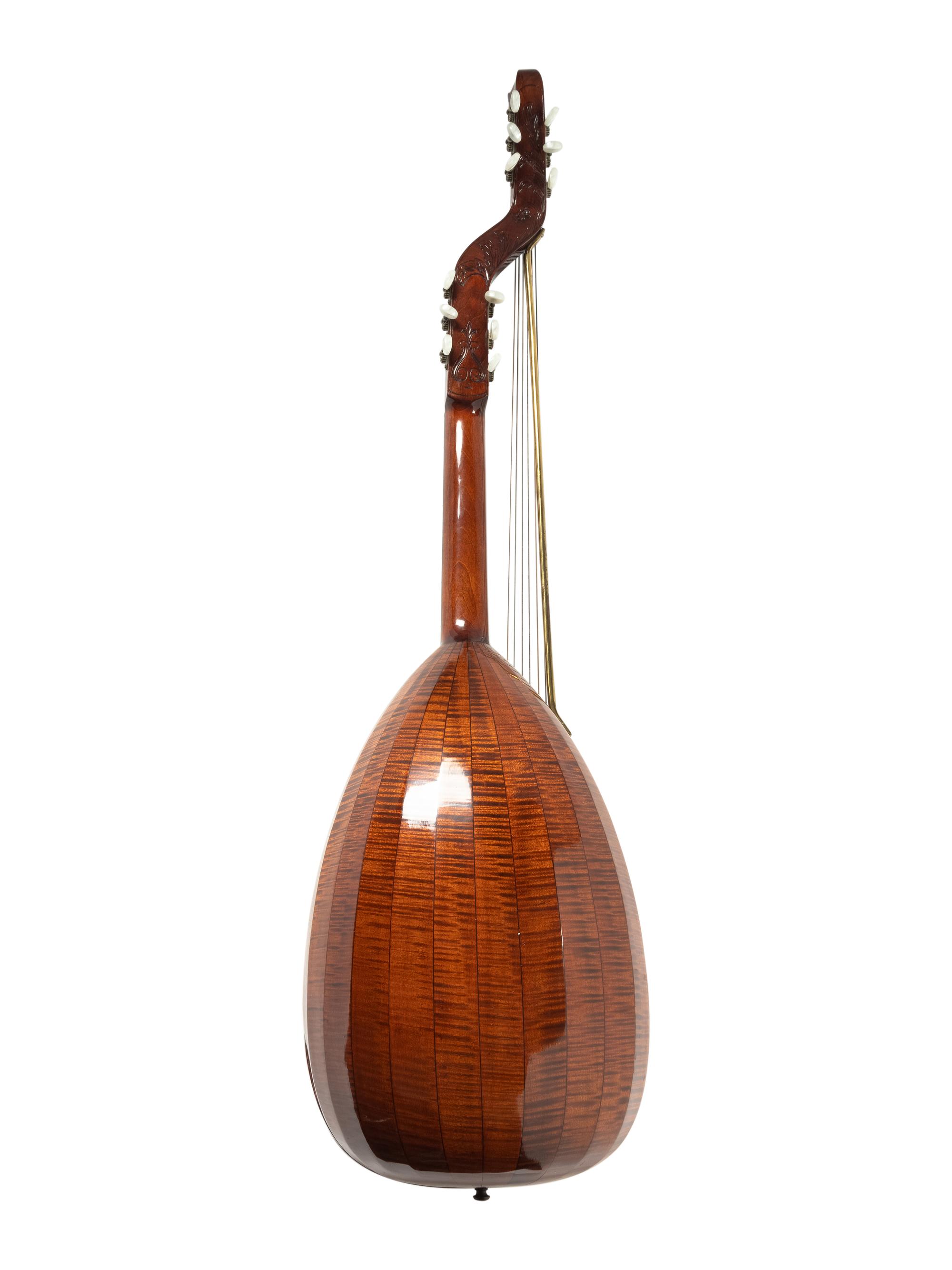 A German Mahogany 10-String Lute Guitar