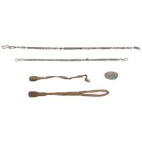 Two Bullion Sword Knots, Sword Hanger Chains & Reproduction Belt Plate