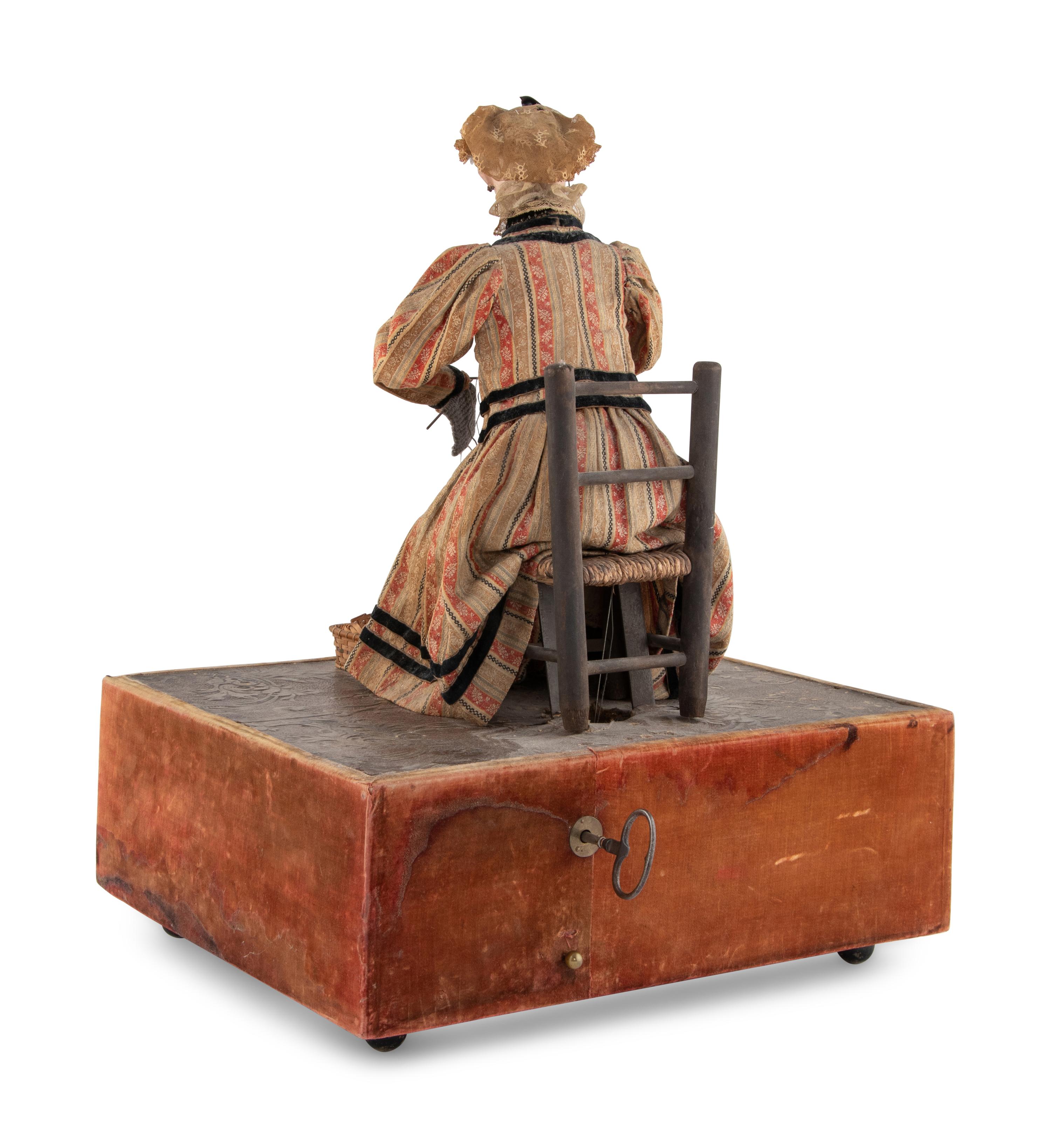 A Knitter Automaton on Base