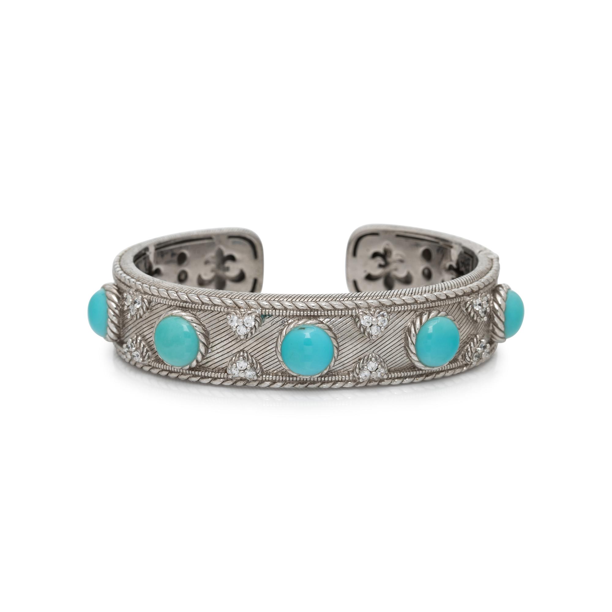 JUDITH RIPKA, SILVER AND GEMSTONE BRACELET