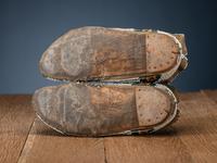 Sioux and Cheyenne Beaded Hide Moccasins