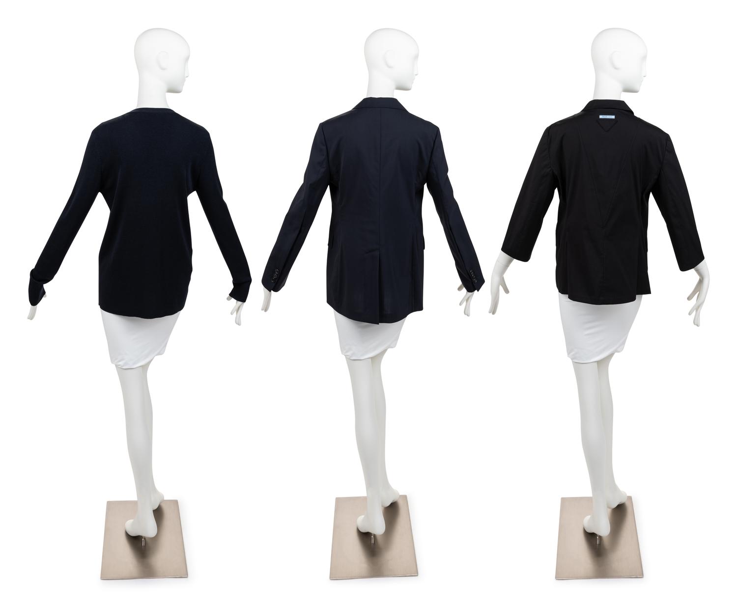Three Prada Items: Two Jackets, One Cardigan, 1990-2010s