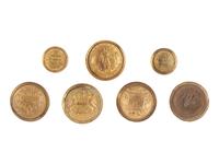 [MILITARIA]. 75+ miscellaneous buttons, mostly American, from the Estate of Carroll J. Delery III.