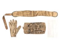 [CIVIL WAR]. Knapsack with contents carried by Private Charles L. Taylor, Company K, 16th Connecticut Volunteer Infantry.
