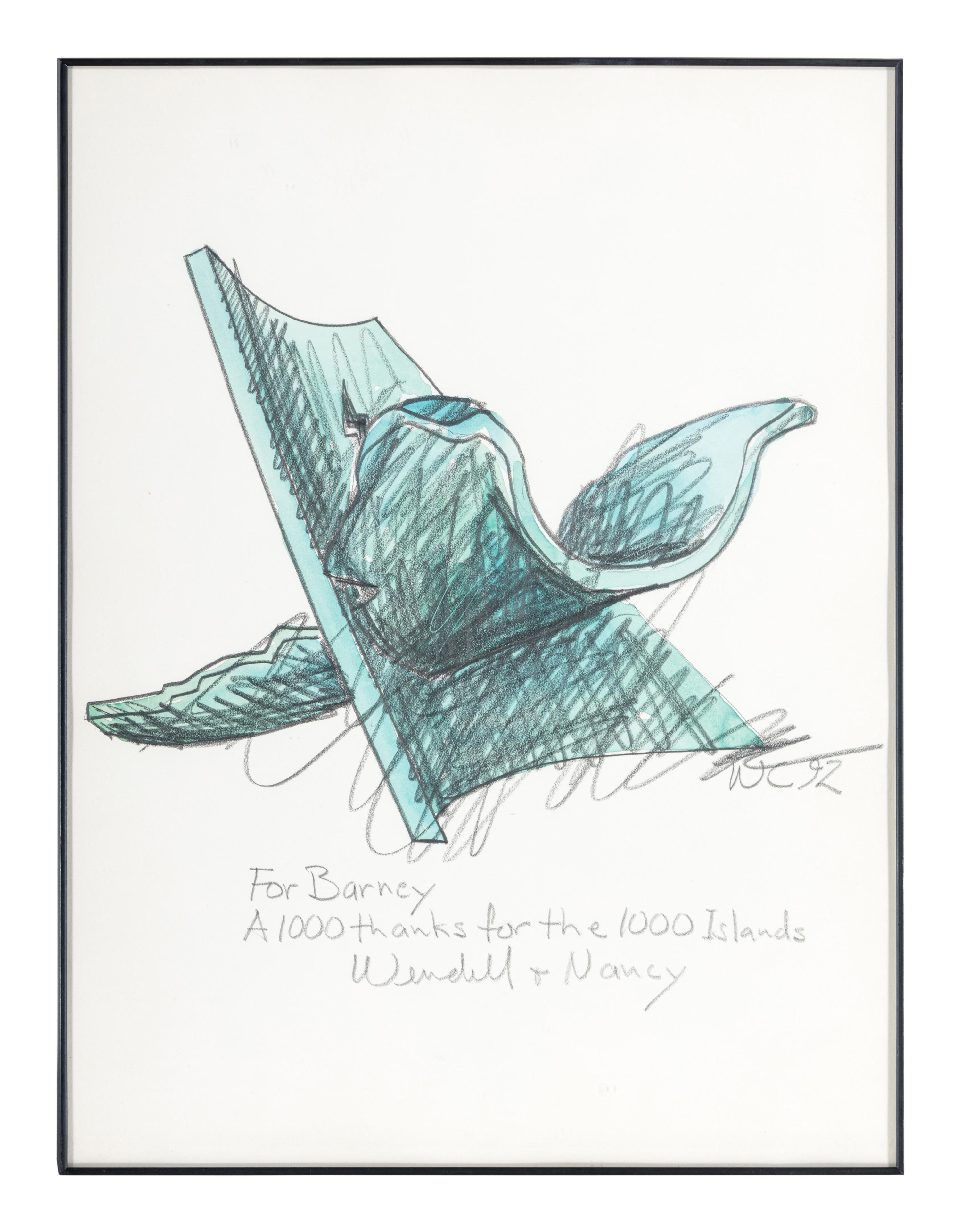 Drawing from the Angel Chair Series, 1992