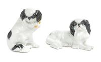 Two Meissen Porcelain Figures Height of taller 6 inches. — 19TH/20TH CENTURY