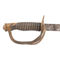 The Broken US Model 1860 Light Cavalry Saber of G.C. Sabine of the 1st DC Calvary, POW - Featured in North-South Trader Magazine