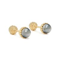 TIFFANY & CO., SCHLUMBERGER, YELLOW GOLD AND HEMATITE 'ACORN' CUFFLINKS