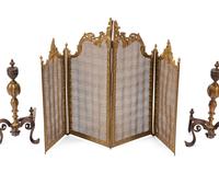 An Assembled Louis XV Style Fireplace Suite
