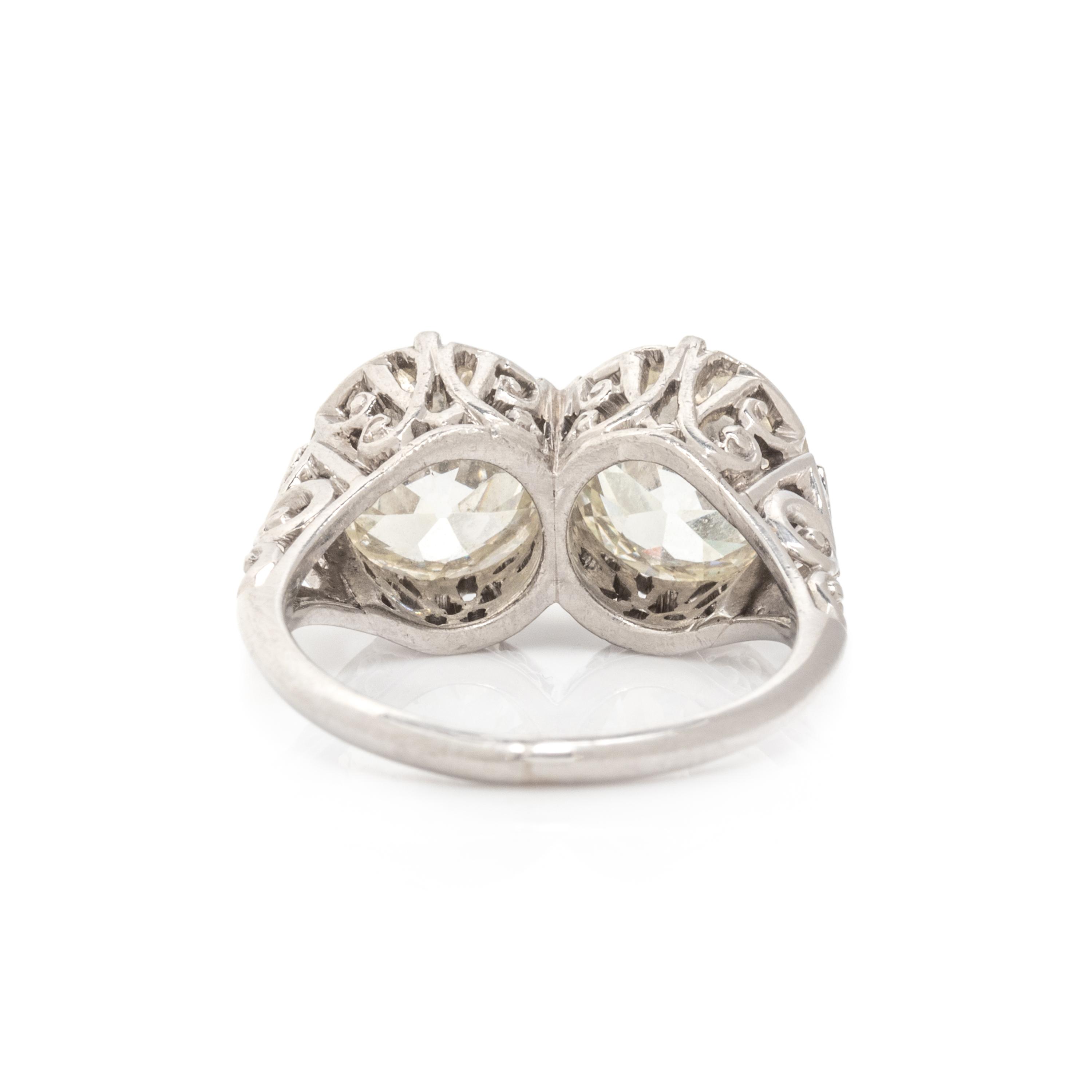 TWIN STONE DIAMOND RING
