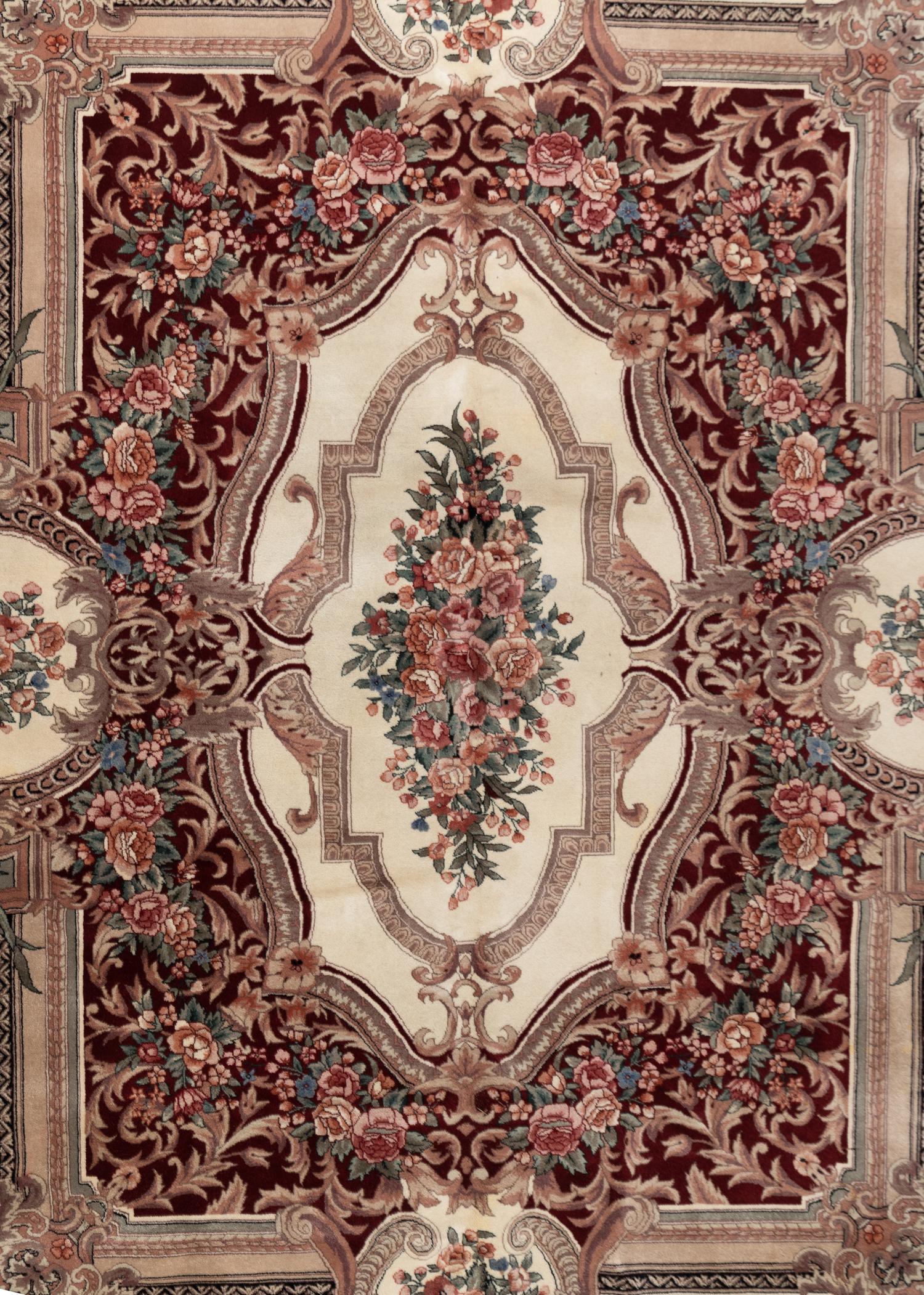 A Sino-Aubusson Wool Rug