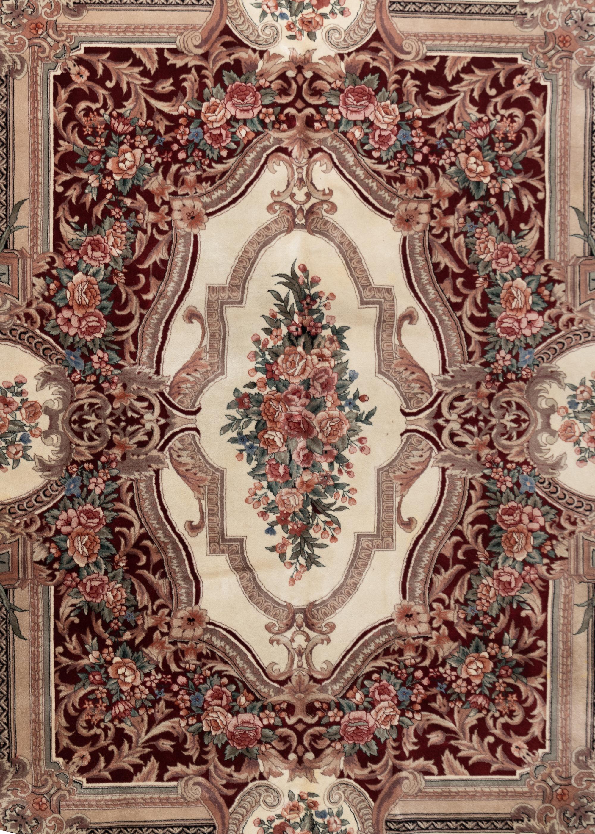 A Sino-Aubusson Wool Rug