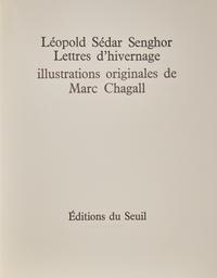 [Art] [Chagall, Marc] Senghor, Leopold Sedar. Lettres d'hivernage