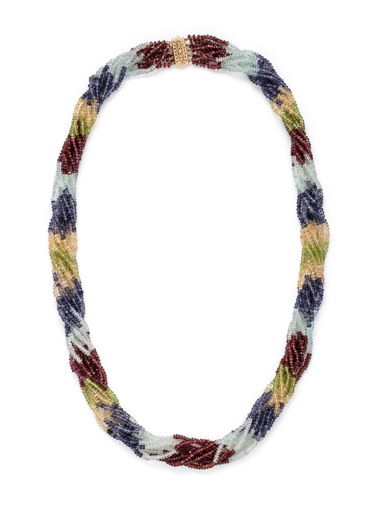 MULTIGEM BEAD NECKLACE