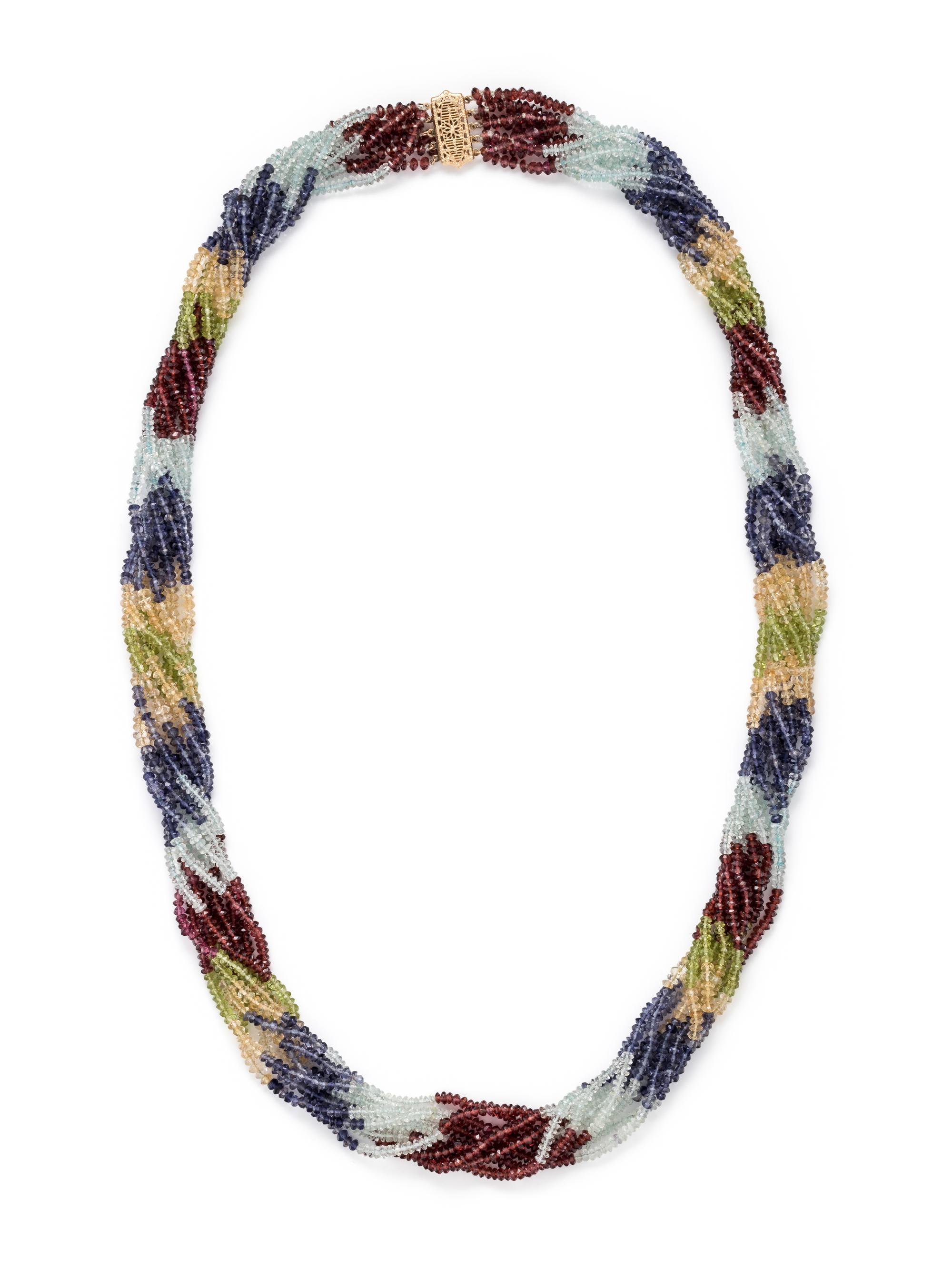 MULTIGEM BEAD NECKLACE