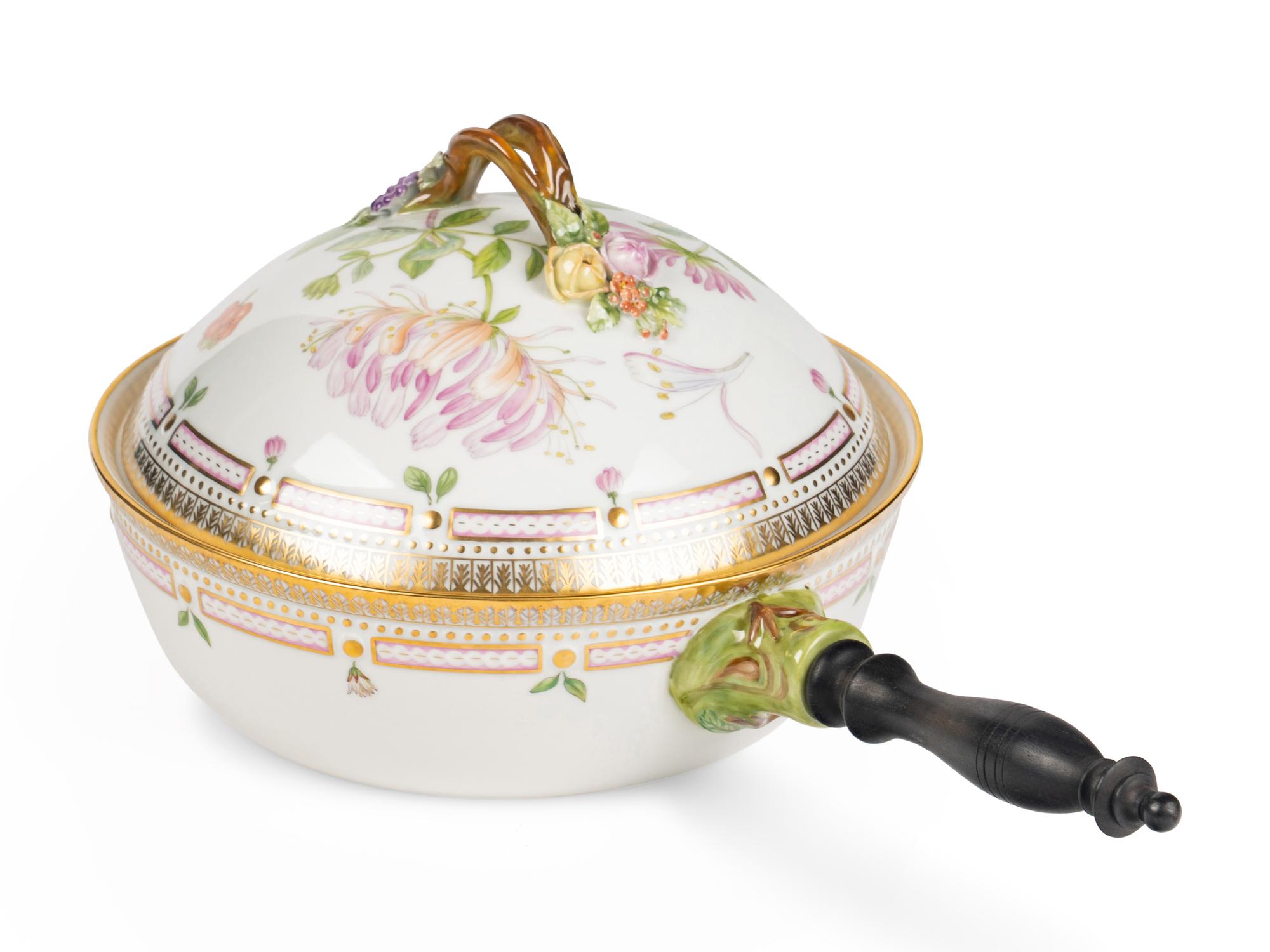 A Royal Copenhagen Flora Danica Porcelain Covered Vegetable Dish